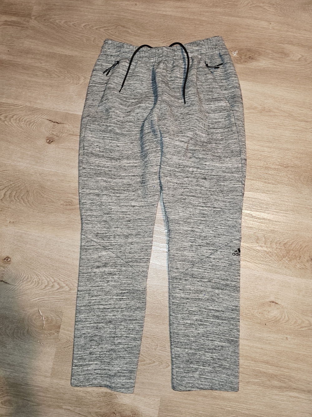 Adidas Men's Heather Gray Workout Essentials Athletic Pants - Size S